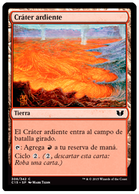 Crater ardiente